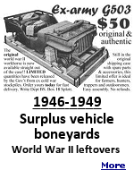 At Kingman Air Force Base in Arizona, 5,500 aircraft were stored and scrapped after the war. Many vehicles were sold for metal and parts, others were repurposed for civilian use. Americans were so eager to get their hands on cheap Jeeps that auto companies urged the government to leave them overseas, fearing they would cut into new car sales.